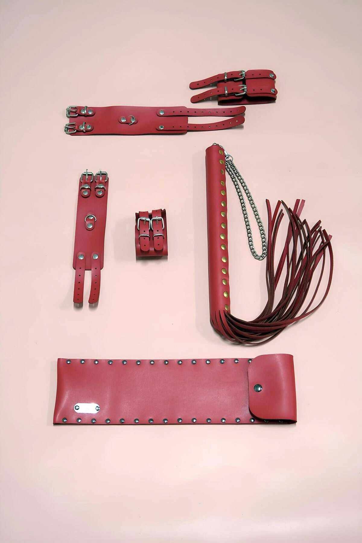 Whip Handcuffs Set of 3, Hand - Foot Clamps, Whip - APFT1305