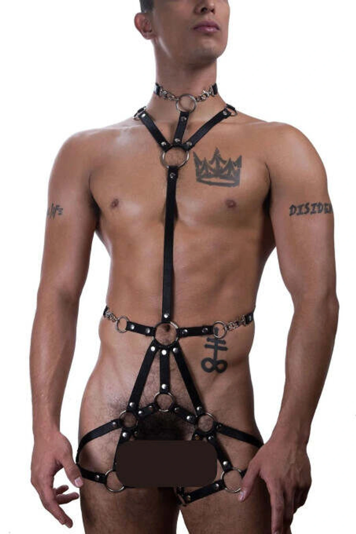 Fantasy Men's Rubber Body Harness - APFTM184