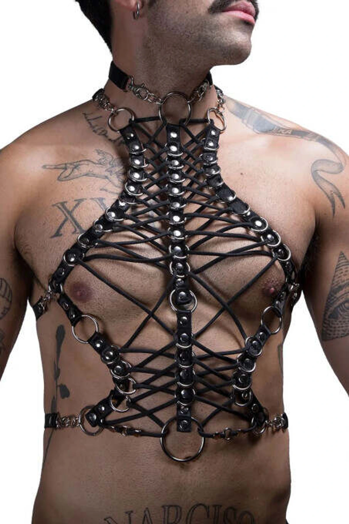 Men's Rubber Chest Harness - APFTM192