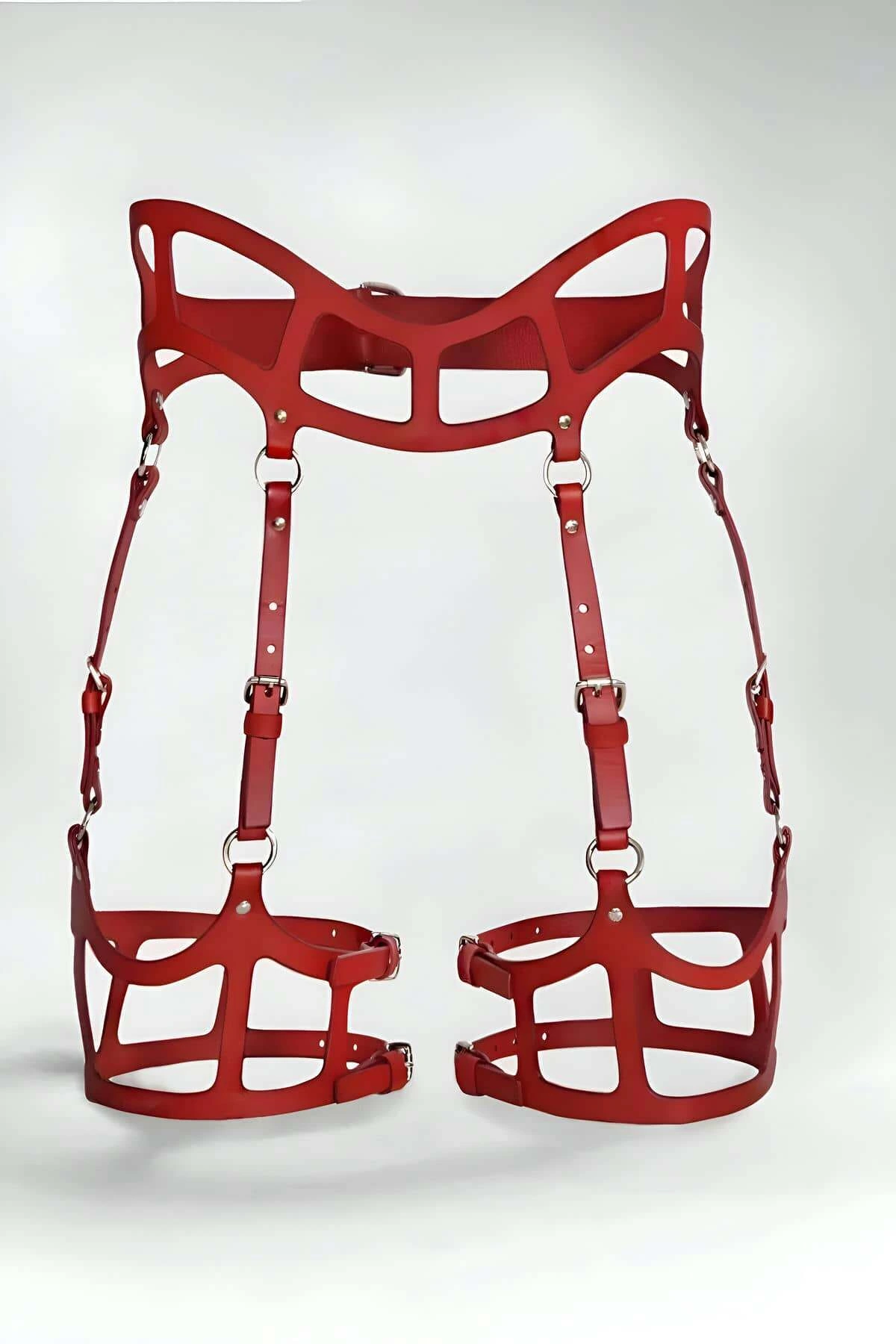 Sexy Leather Garter Harness, Gothic Garter Harness - APFT1158