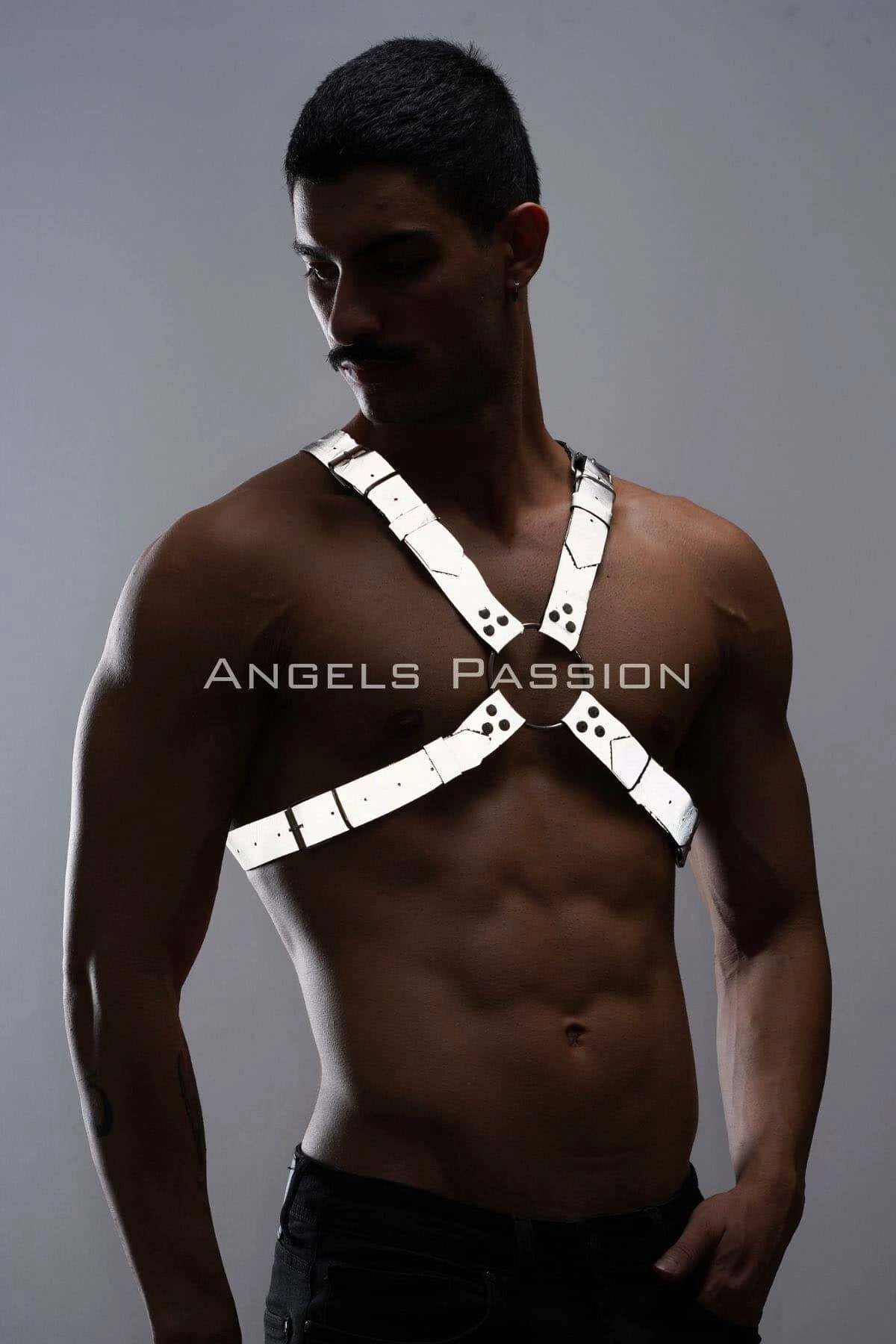 Glow in the Dark (Reflective) Men's Chest Harness, Party Accessory - APFTM95