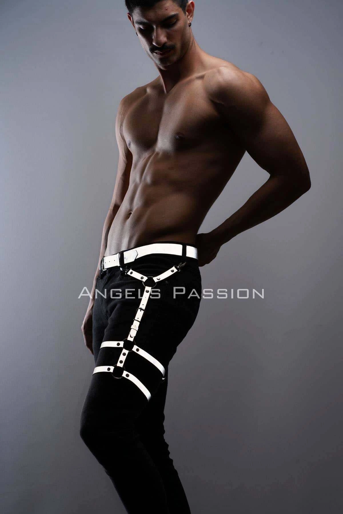 Glow in the Dark - Reflective Men's Leg Belt, Men's Leg Accessory, Men's Party Accessory - APFTM176