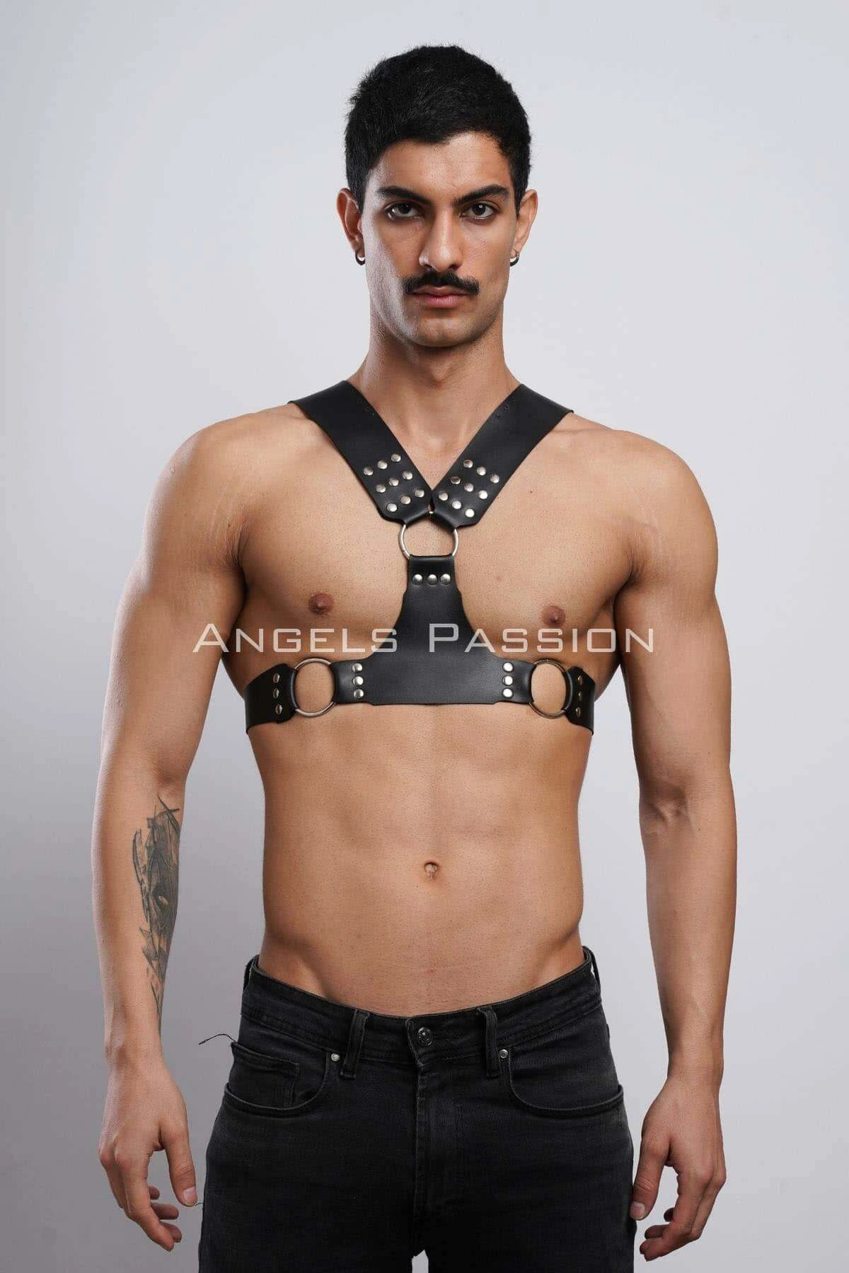 Men's Harness, Chest Harness, Leather Harness, Clubwear, Partyear - APFTM120