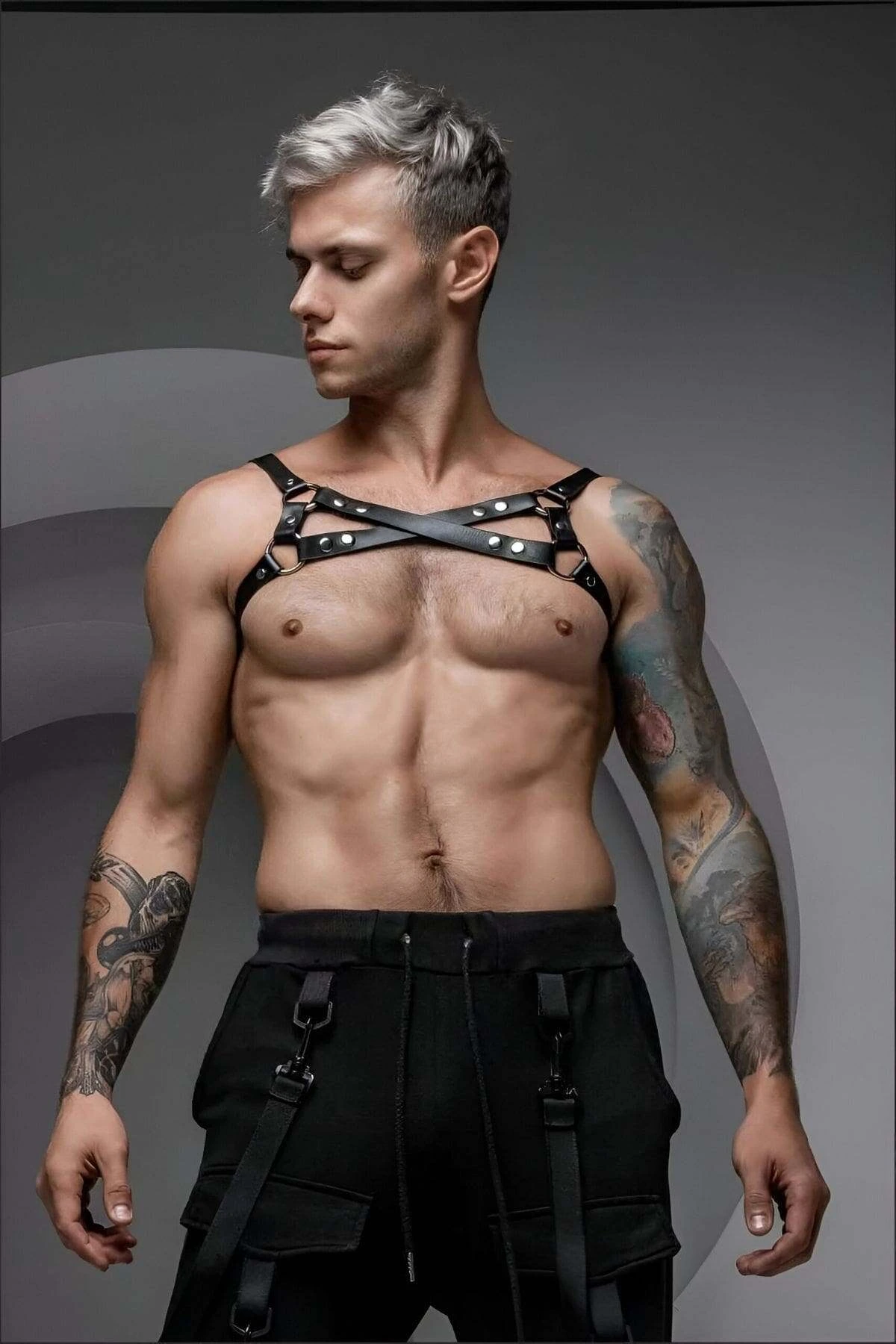 Men's Chest Harness, Men's Party Wear, Men's Dance Wear - APFTM213