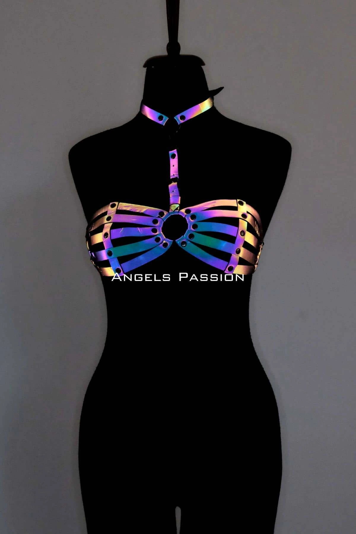 Reflective Women's Underwear, Reflective Bra Harness - APFT224