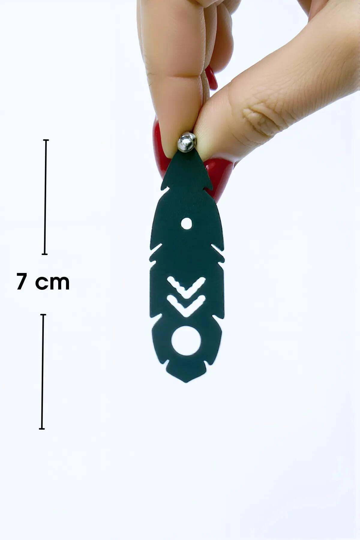 Rainbow Reflektörlü Boho Küpe, Etnik Lazer Kesim Küpe - APBJ028