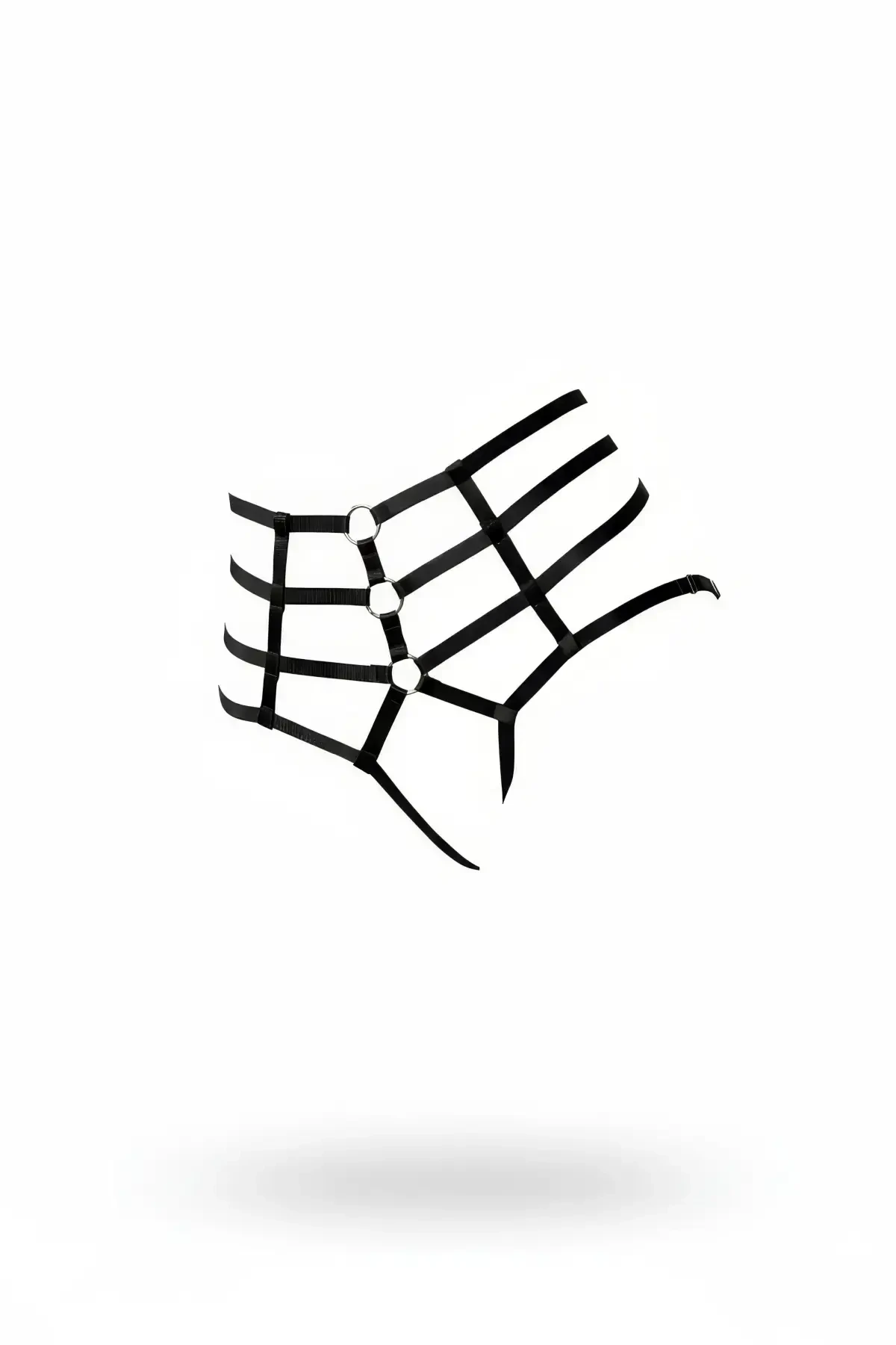 Black Thong - Panties High Waist Ring Detailed Taped - APFT1211