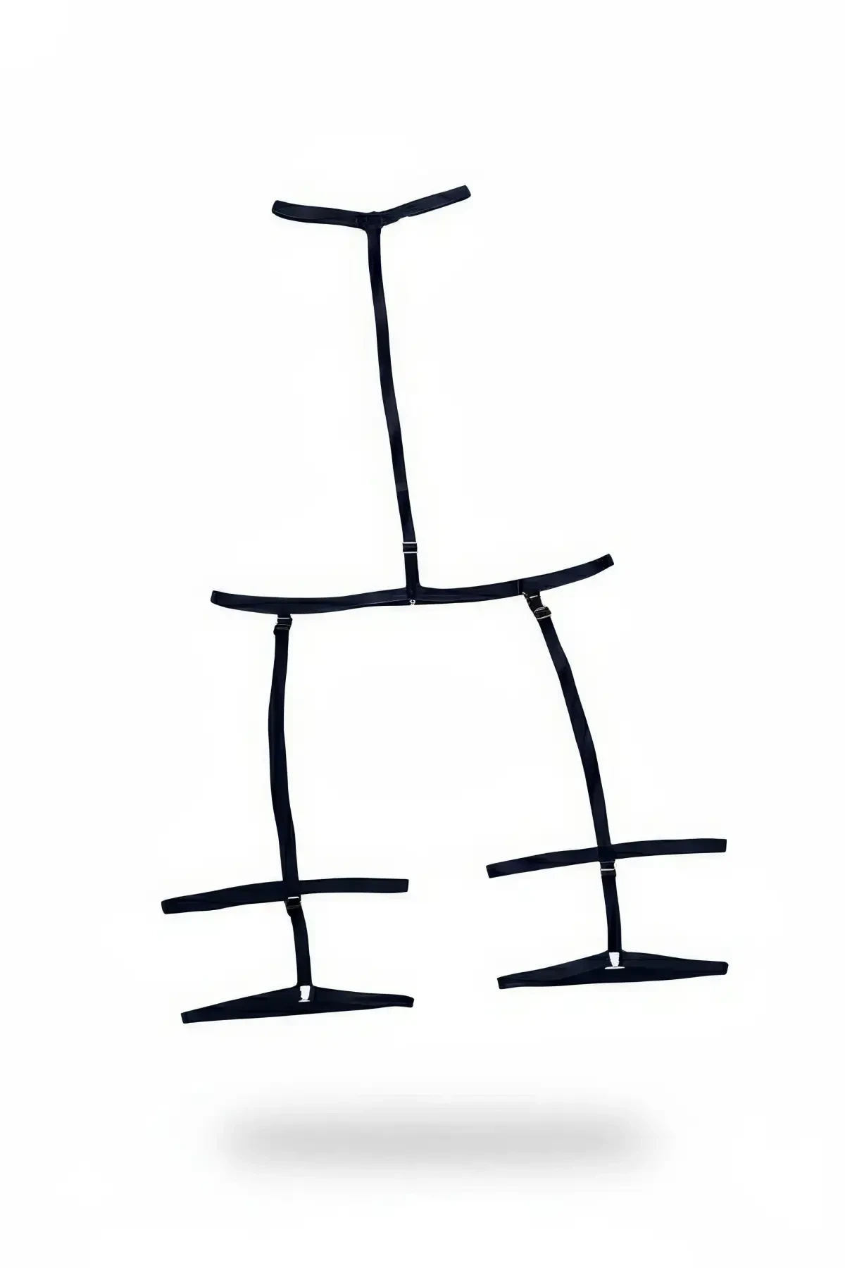 Black Body Harness with Adjustable Thigh Belt - APFT150