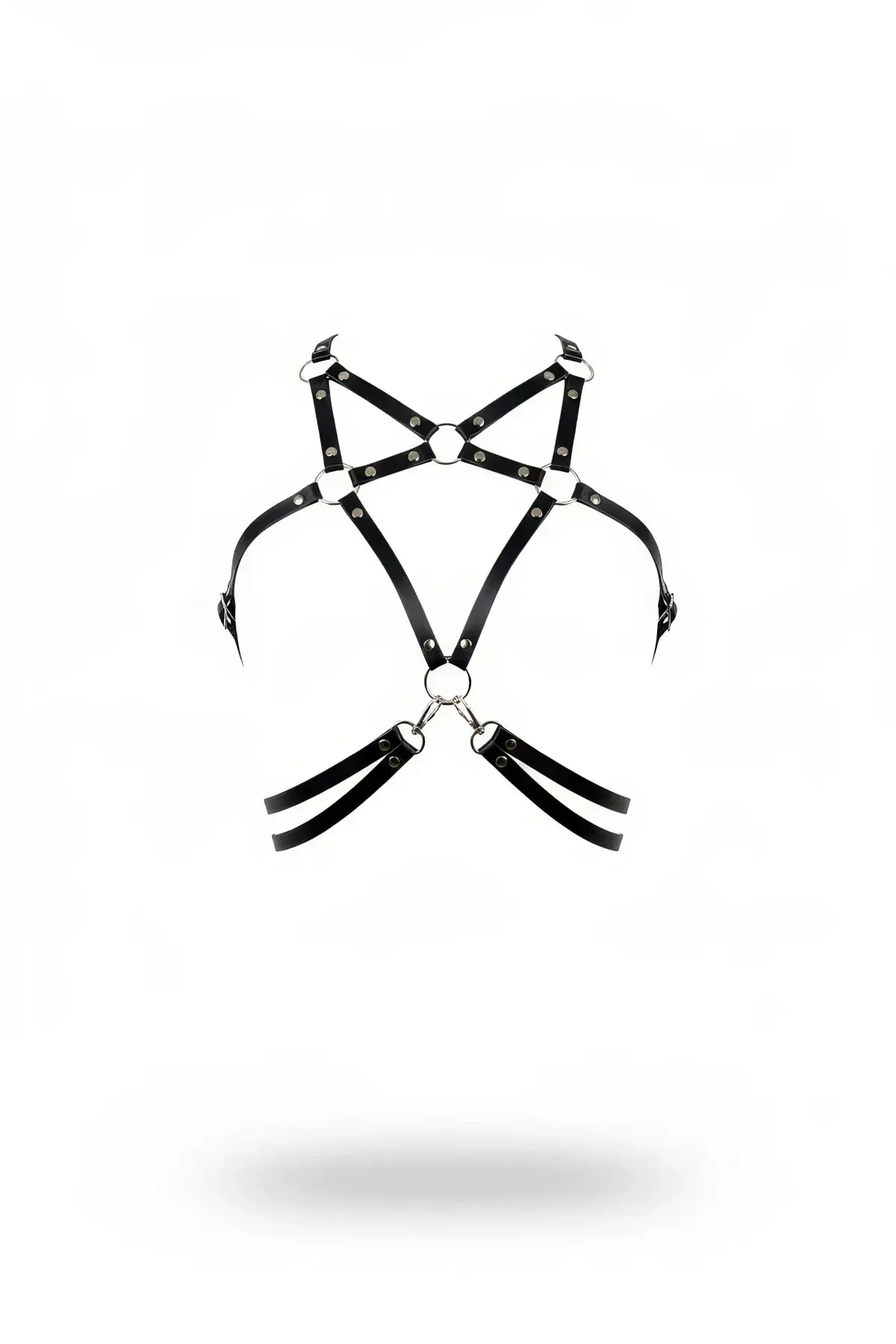 Siyah Kadın Kemer Deri Halka Detaylı Beden Aksesuarı - APFT211