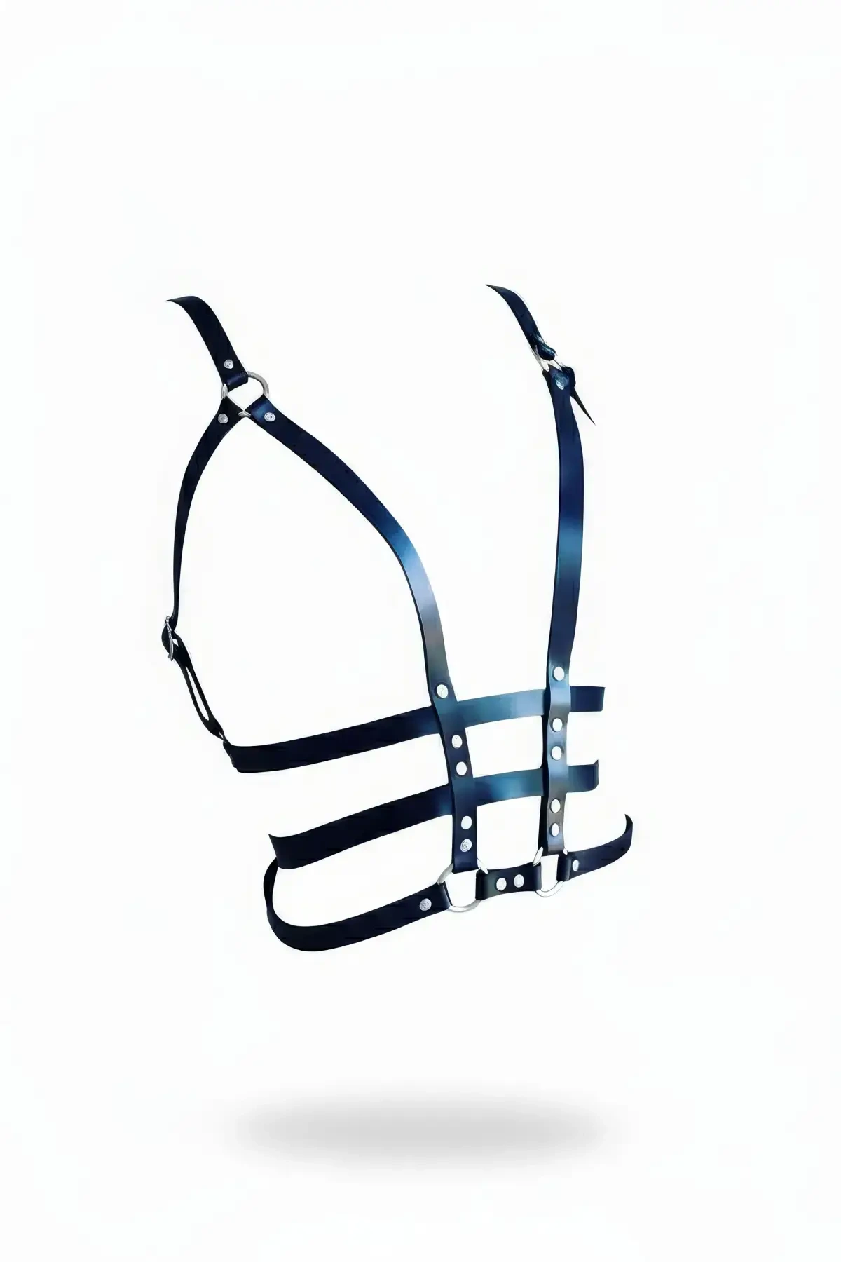 Siyah Kadın Kemer Deri Vücut Aksesuarı - APFT442