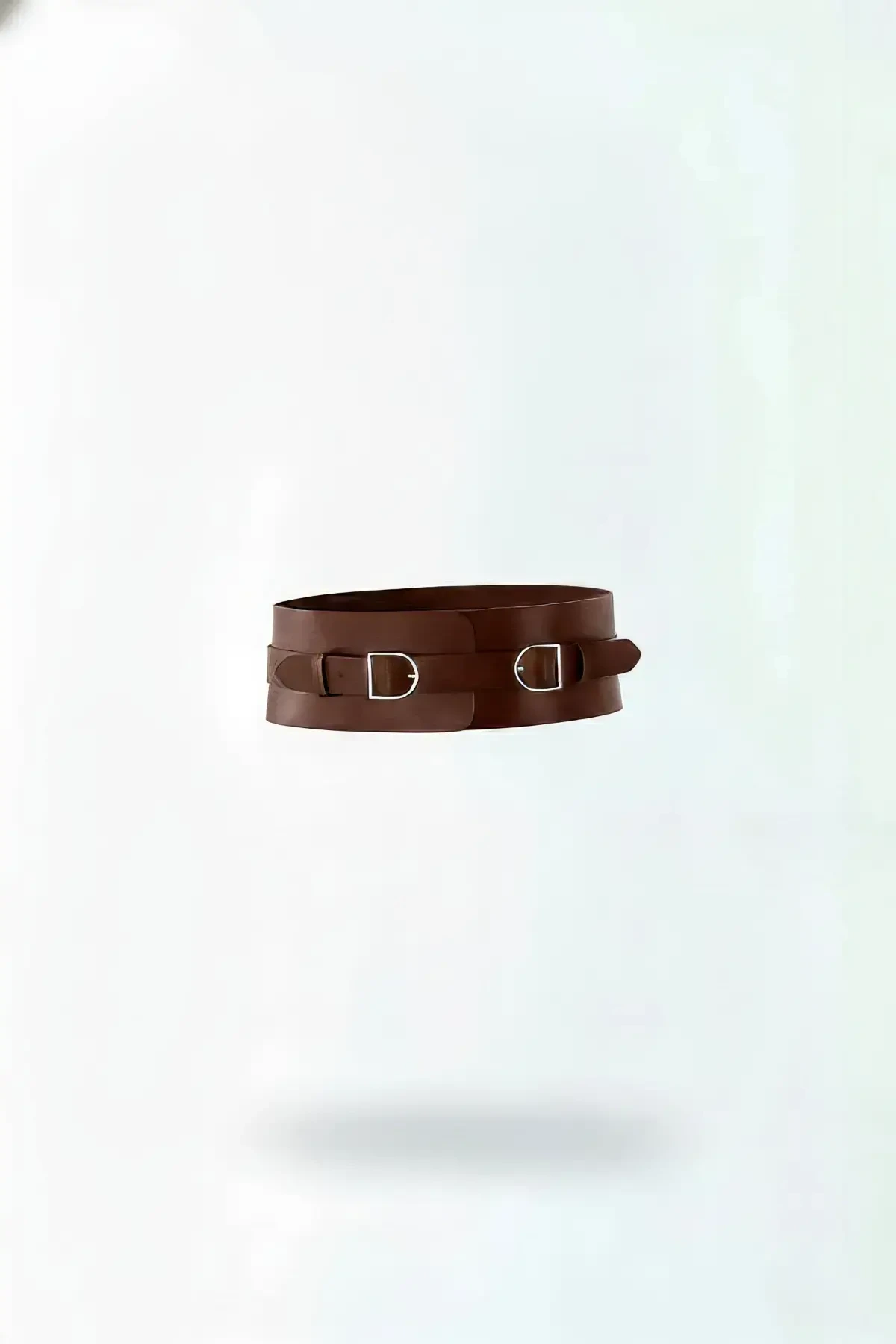 Taba Kadın Kemer Kalın Çift Tokalı Bel Aksesuarı - APFT875