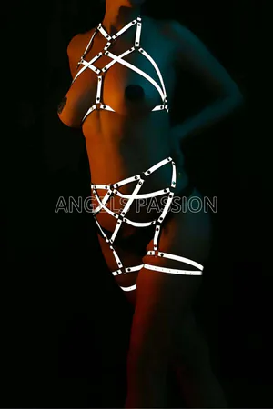 Bayan İç Giyim Karanlıkta Parlayan Harness - APFT415