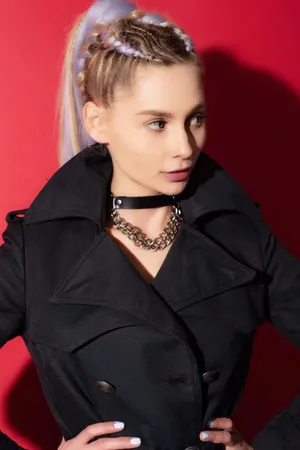 Black Faux Leather Chunky Chain Choker Necklace