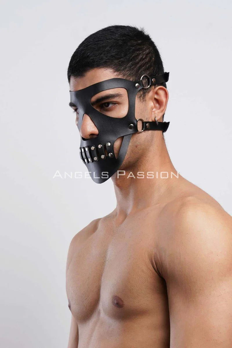 Skull mask men street style accessory with smooth texture