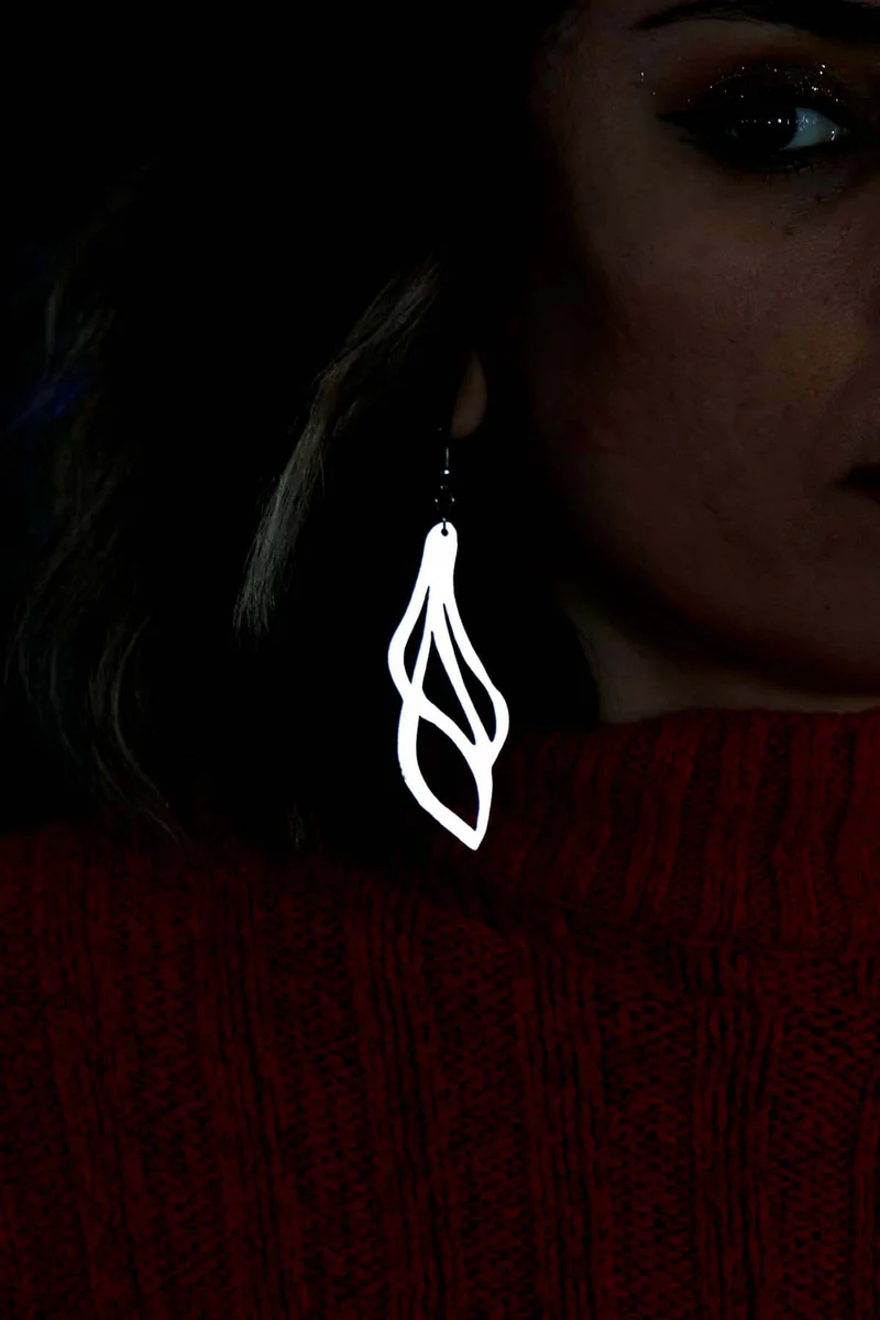 White Laser Cut Swirl