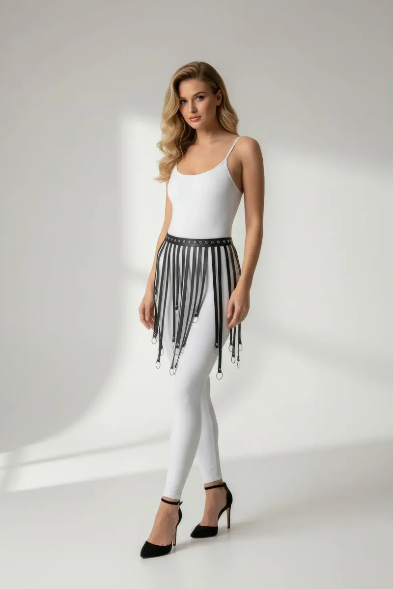 Siyah Beden Harness Etek Komb
