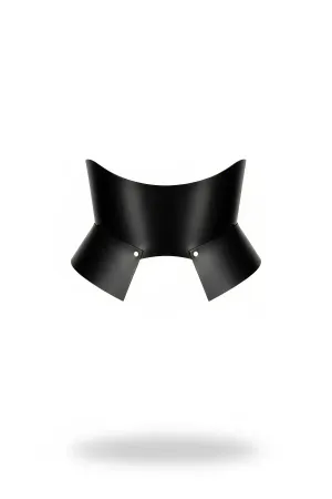 Black Faux Leather Sculpted Waist Cincher Statement Belt